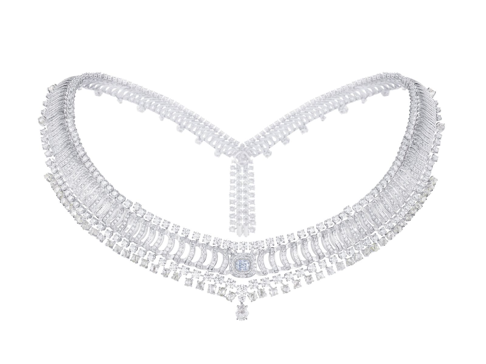 Image may contain Accessories Jewelry Necklace Diamond Gemstone and Smoke Pipe