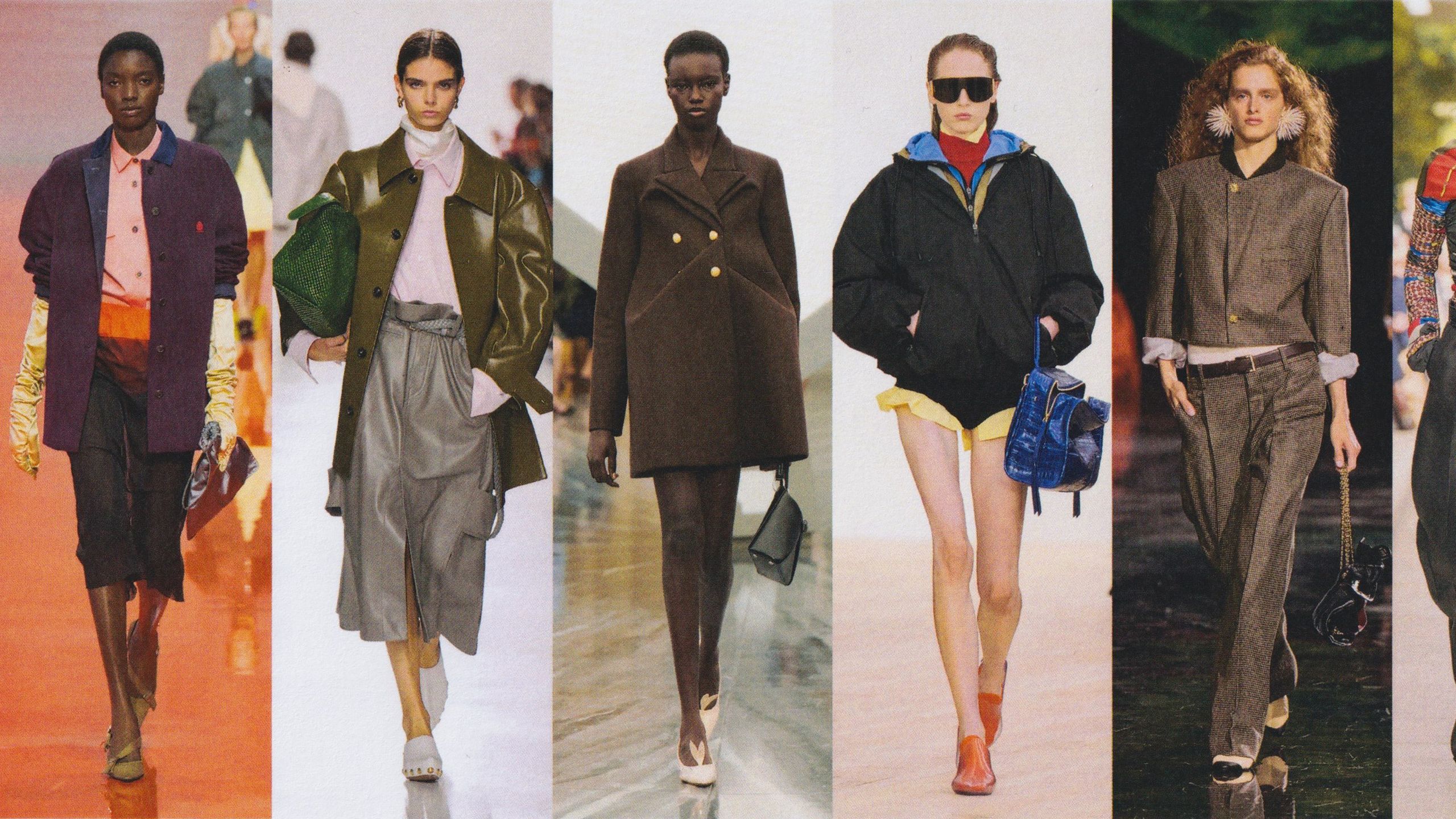 Image may contain Damaris Lewis Clothing Coat Jacket Accessories Bag Handbag Adult Person Footwear and Shoe