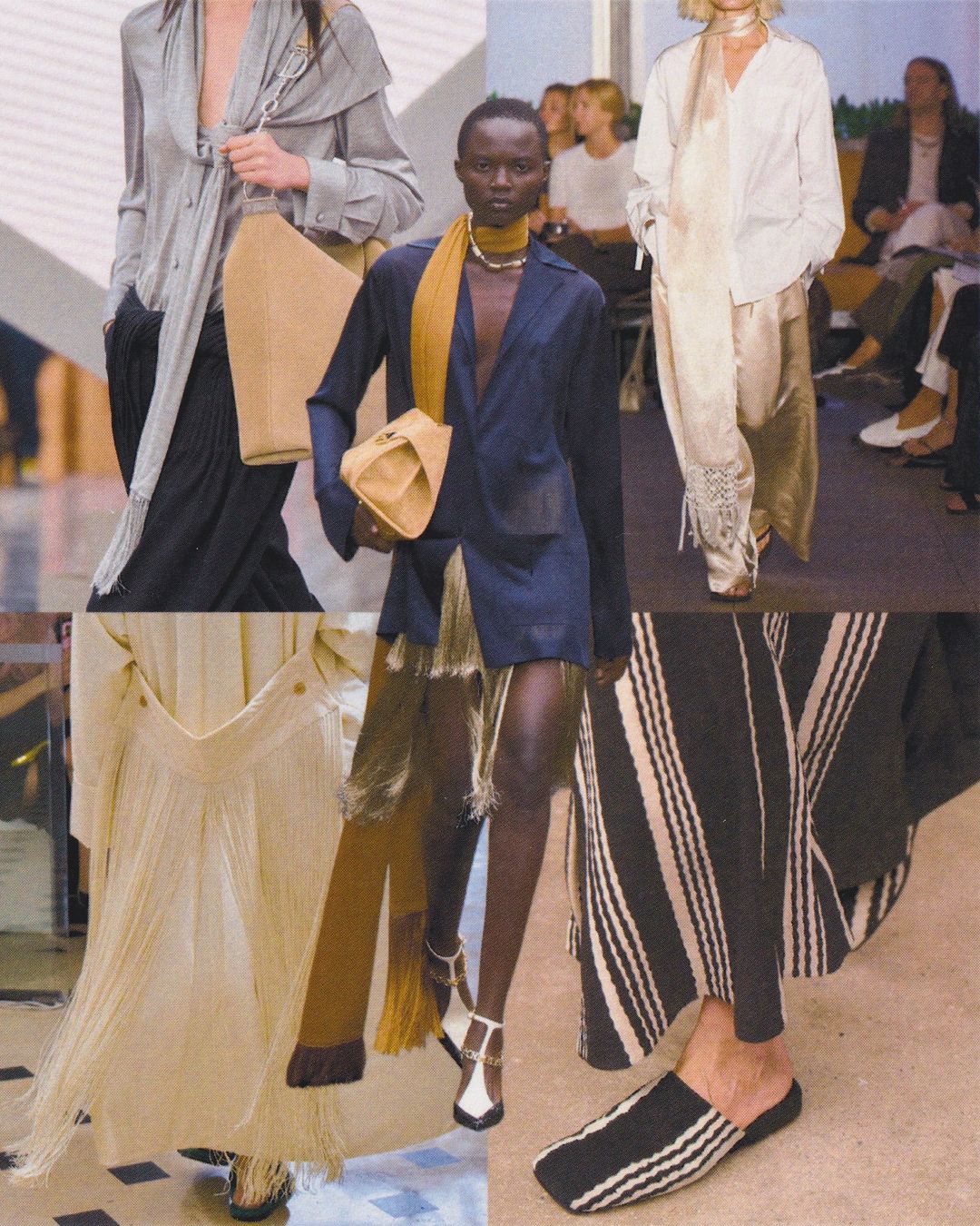 Image may contain Clothing Footwear Shoe Sandal Coat Jacket Blazer Adult Person Accessories Bag and Handbag