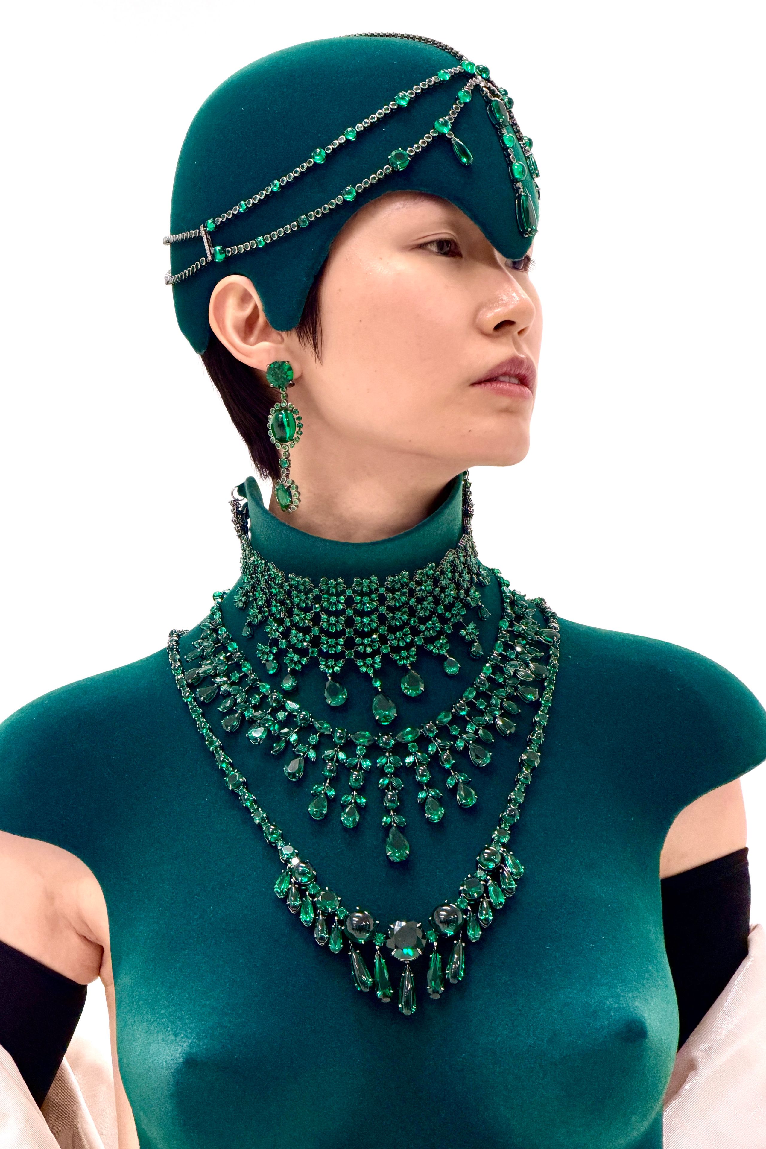 Image may contain Lee Hyeyoung Accessories Adult Person Jewelry Necklace and Turquoise