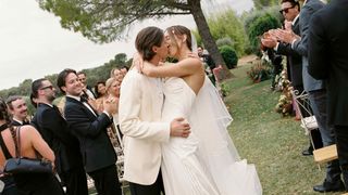 Image may contain Grgory Pujol Paul Adelstein Rino Romano Bonita Friedericy Patricia Mok Adult Person and Wedding