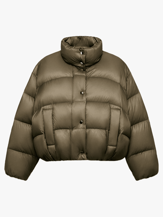 Image may contain Clothing Coat Jacket Hoodie Knitwear Sweater and Sweatshirt