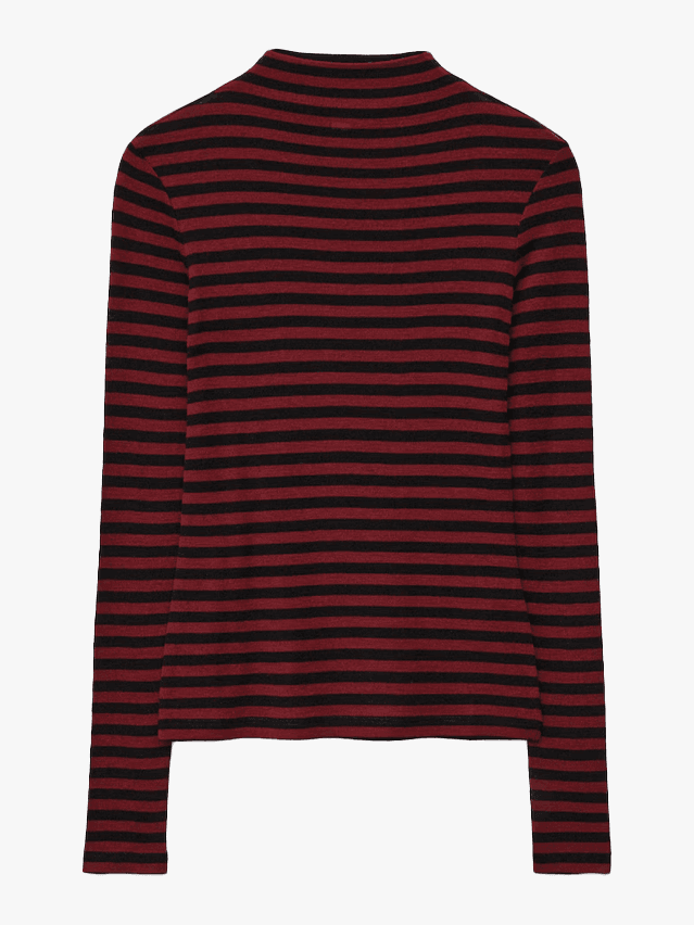 Image may contain Clothing Long Sleeve Sleeve Knitwear Sweater and Sweatshirt