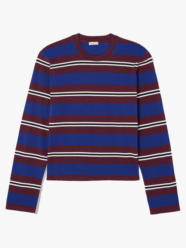 Image may contain Clothing Long Sleeve Sleeve Knitwear Sweater and Shirt